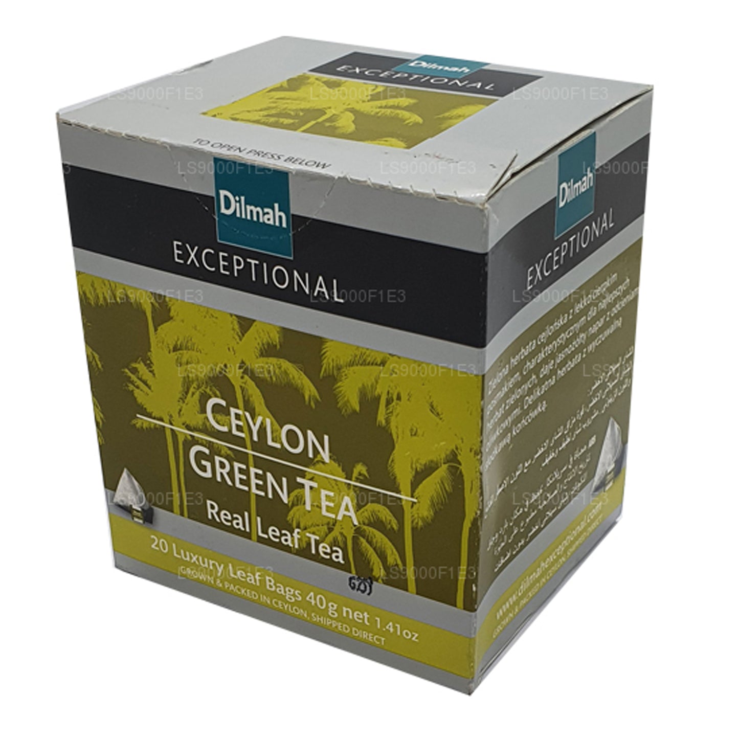 Dilmah Wyjątkowa Zielona Herbata Cejlońska (40g) 20 torebek