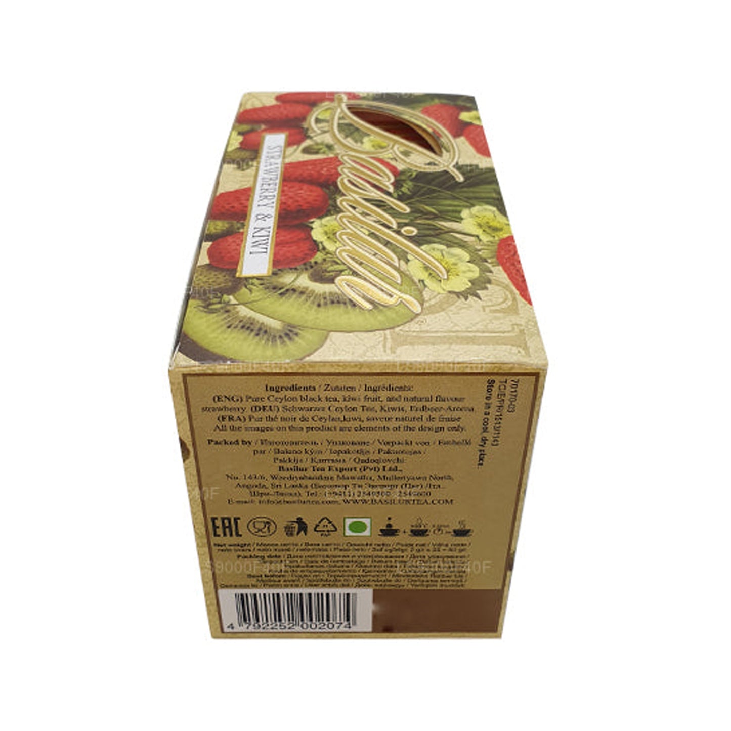 Basilur Truskawka i Kiwi (50g) 20 torebek