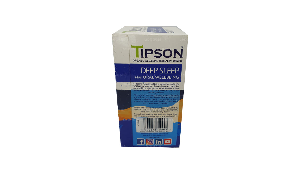 Tipson Organic Deep Sleep Natural Wellbeing 20 torebek kopertowe (30g)