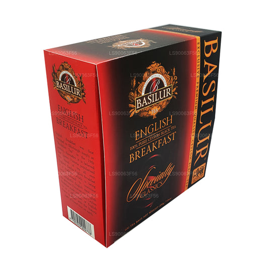 Basilur English Breakfast Pure Ceylon Black Tea (200g) 100 torebek herbaty