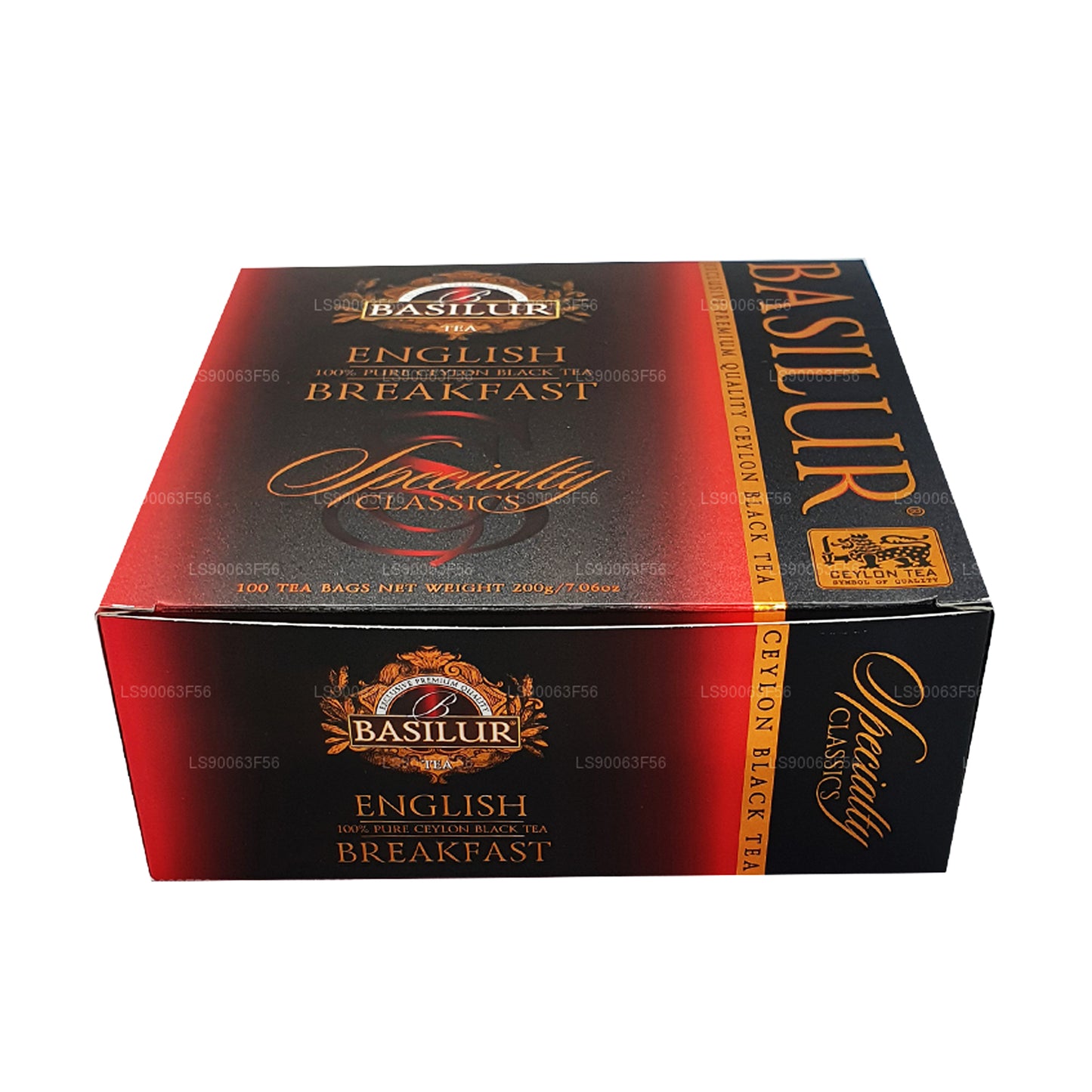 Basilur English Breakfast Pure Ceylon Black Tea (200g) 100 torebek herbaty