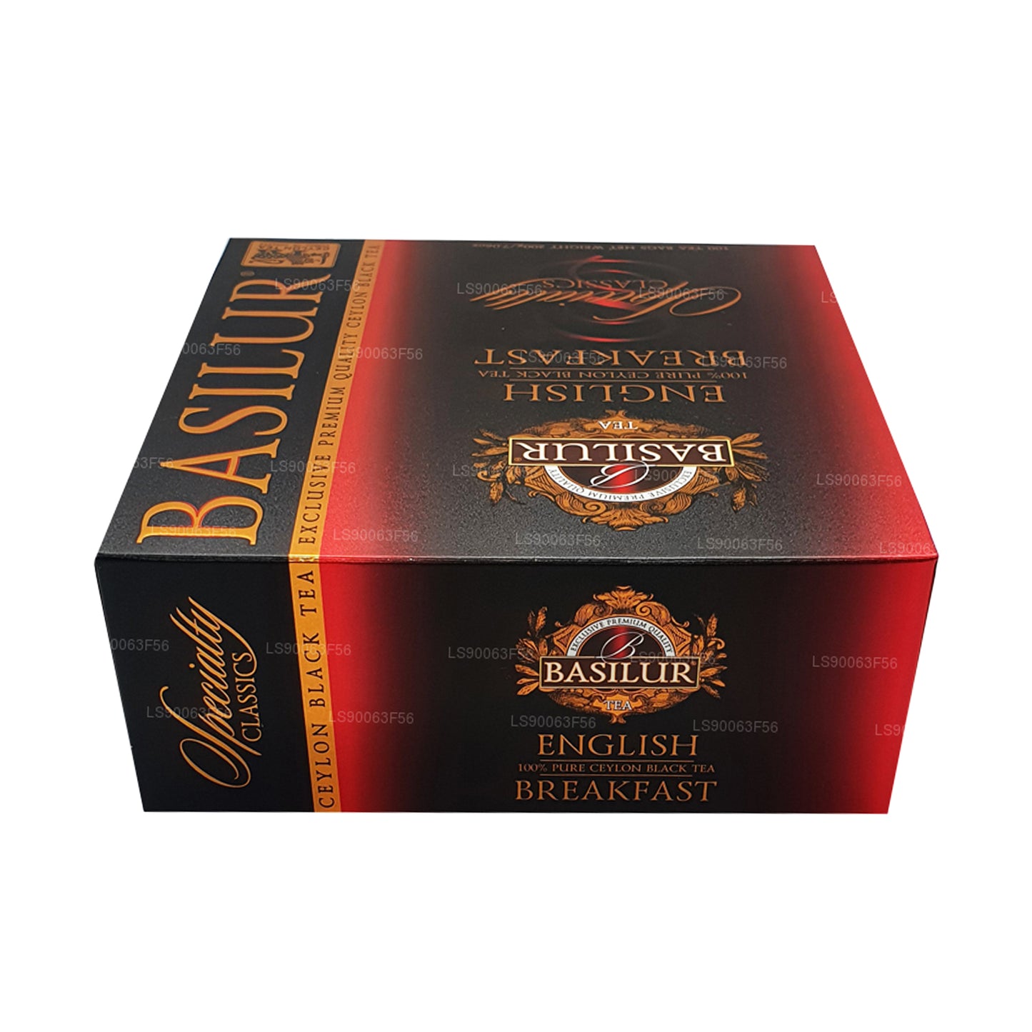 Basilur English Breakfast Pure Ceylon Black Tea (200g) 100 torebek herbaty