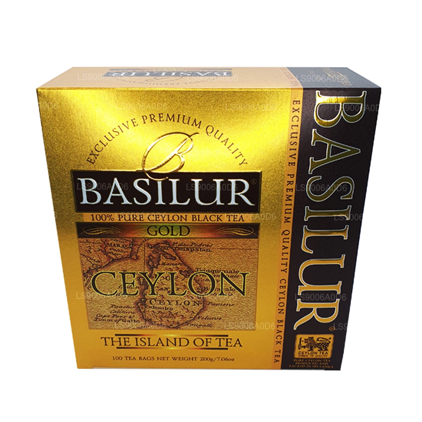 Basilur Island of Gold Exclusive Premium Quality Ceylon Czarna herbata (200g) 100 torebek