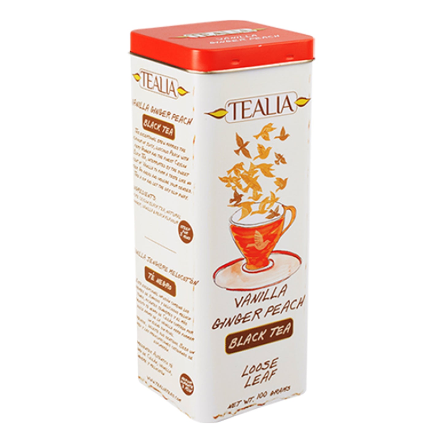 Tealia Vanilla Ginger Peach Tea (100g)