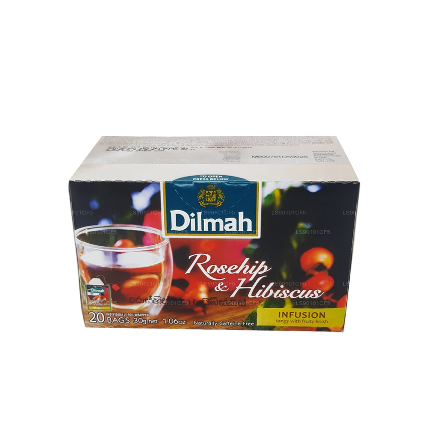 Dilmah Herbata czarna o smaku dzikiej róży i hibiskusa (30g)