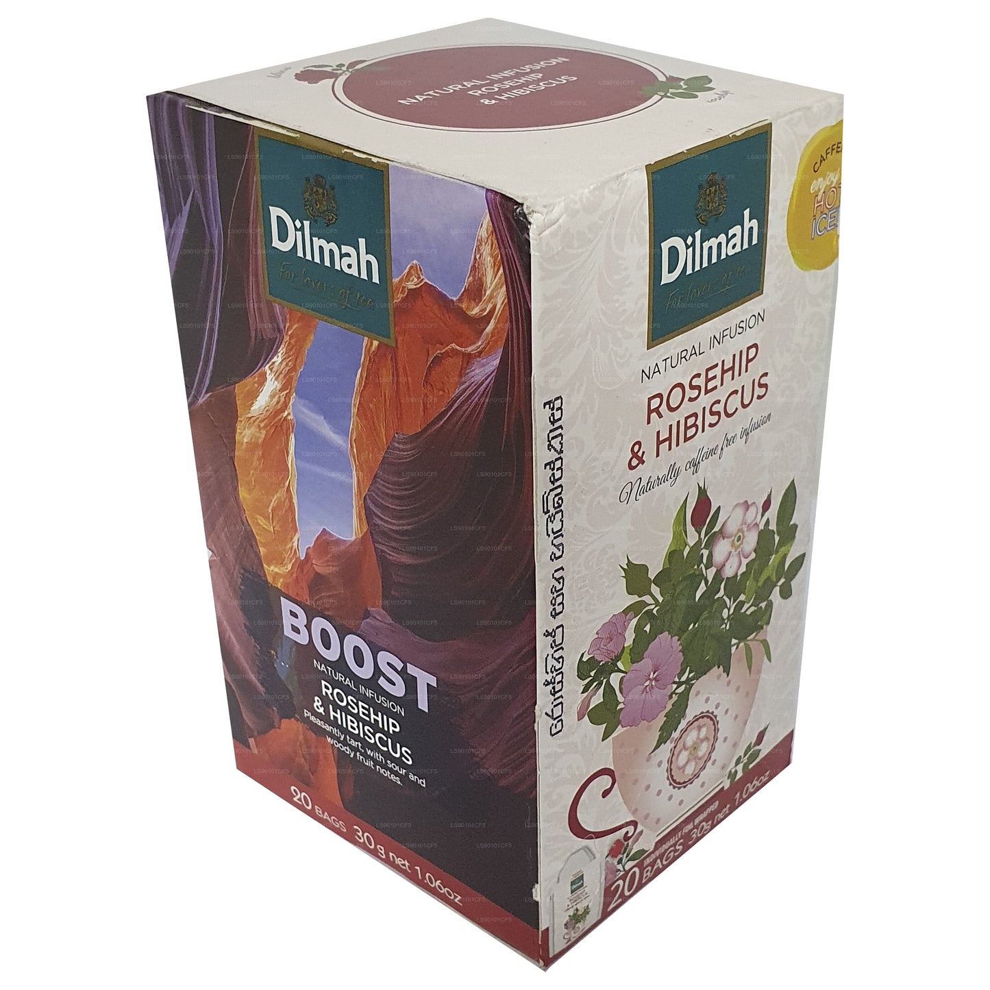 Dilmah Herbata czarna o smaku dzikiej róży i hibiskusa (30g)