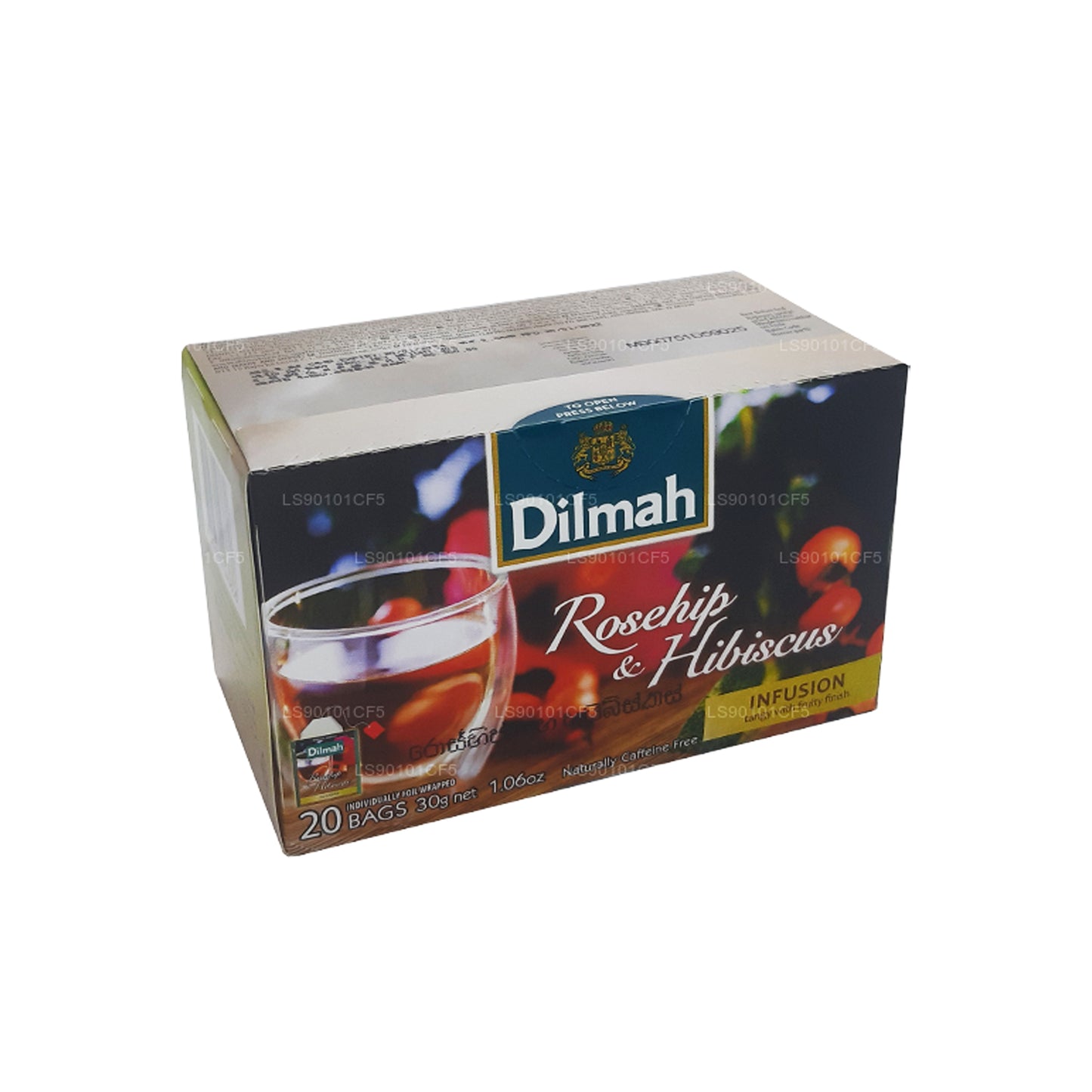 Dilmah Herbata czarna o smaku dzikiej róży i hibiskusa (30g)