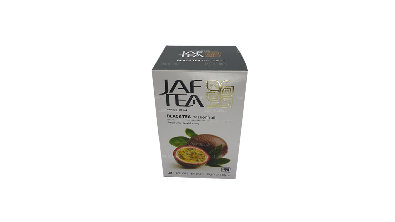 Jaf Tea Pure Fruits Kolekcja Czarna Herbata Foliowa Marakuja Koperta Torebki Herbata (30g)
