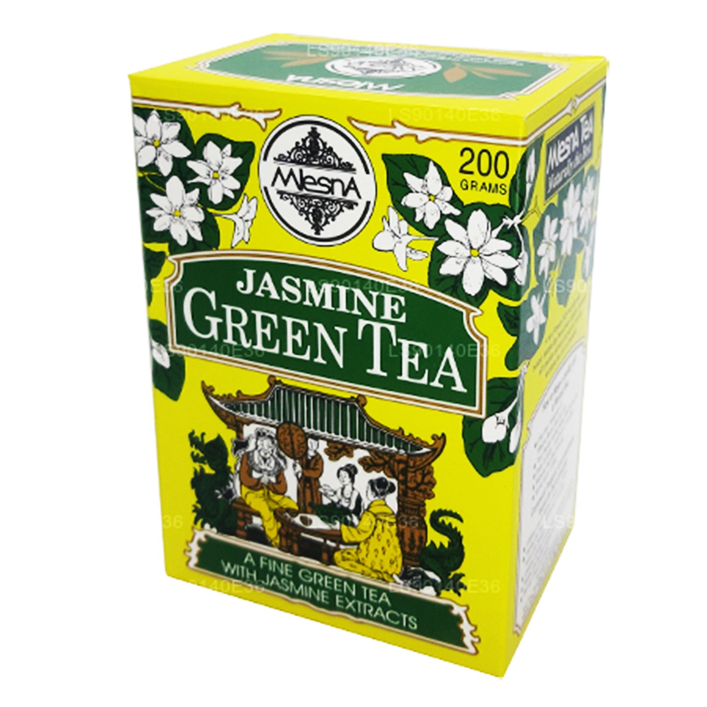 Mlesna Herbata zielona o smaku jaśminu (200g)