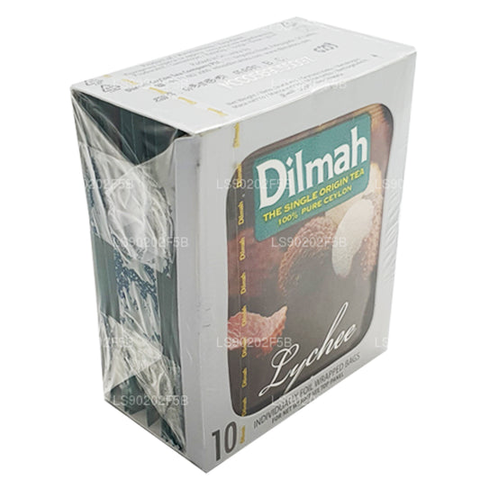 Dilmah Lychee Aromatyzowana Ceylon Czarna herbata (20g) 10 torebek