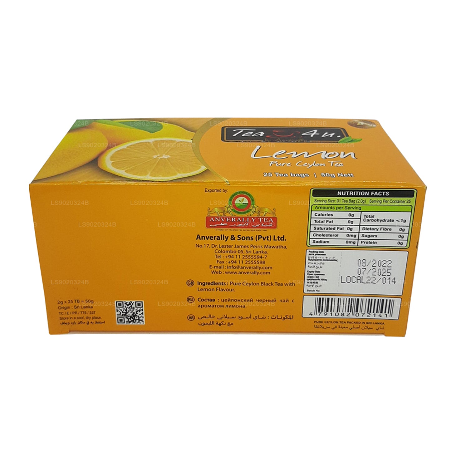 Tea4U Herbata cytrynowa (50g) 25 torebek