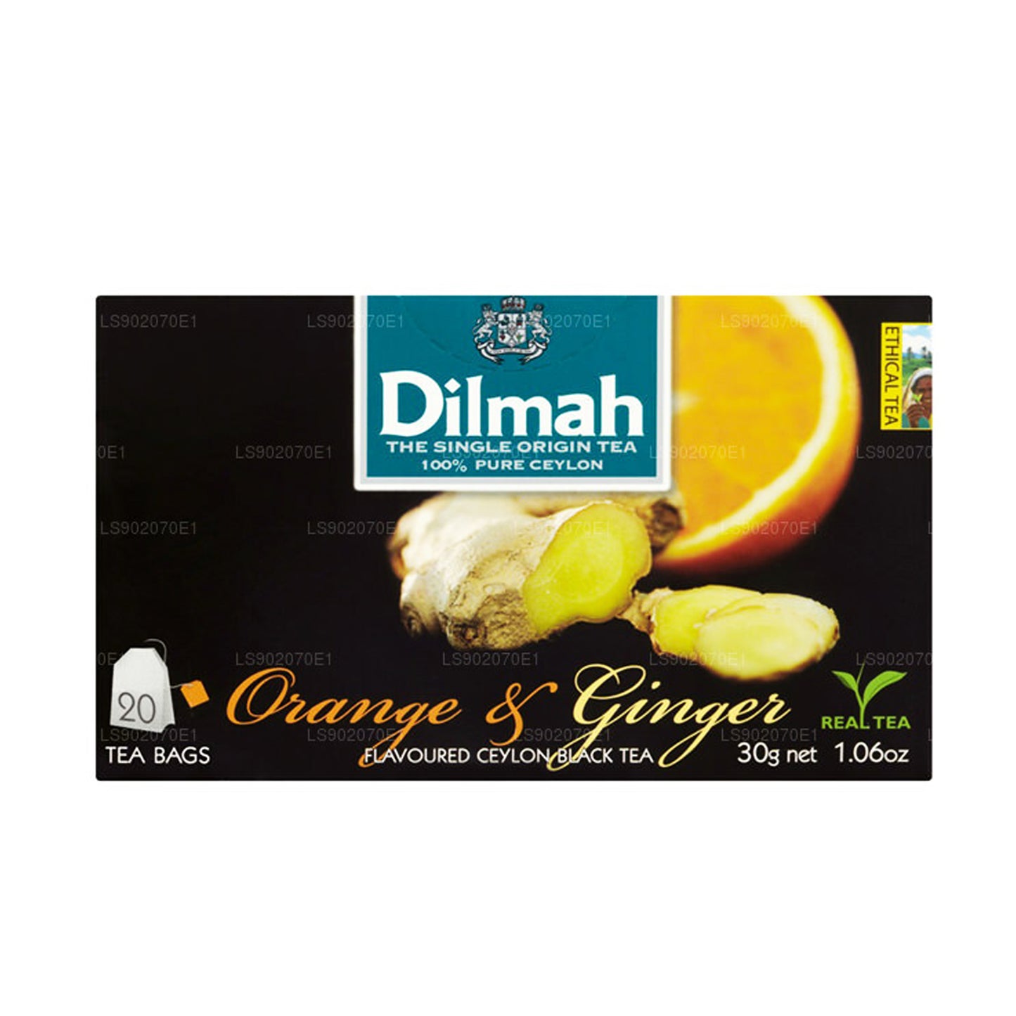 Dilmah Herbata o smaku pomarańczy i imbiru (30g) 20 torebek