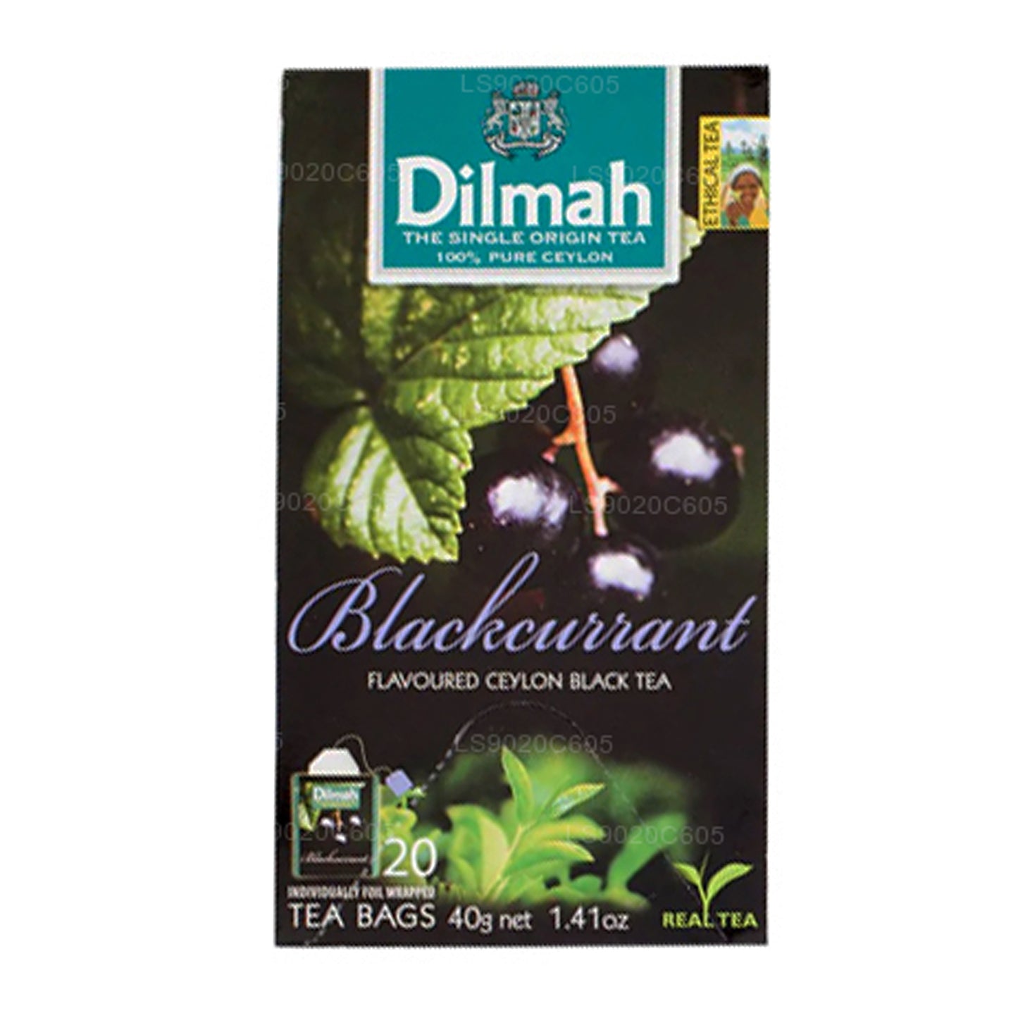Dilmah Herbata o smaku czarnej porzeczki (40g) 20 torebek