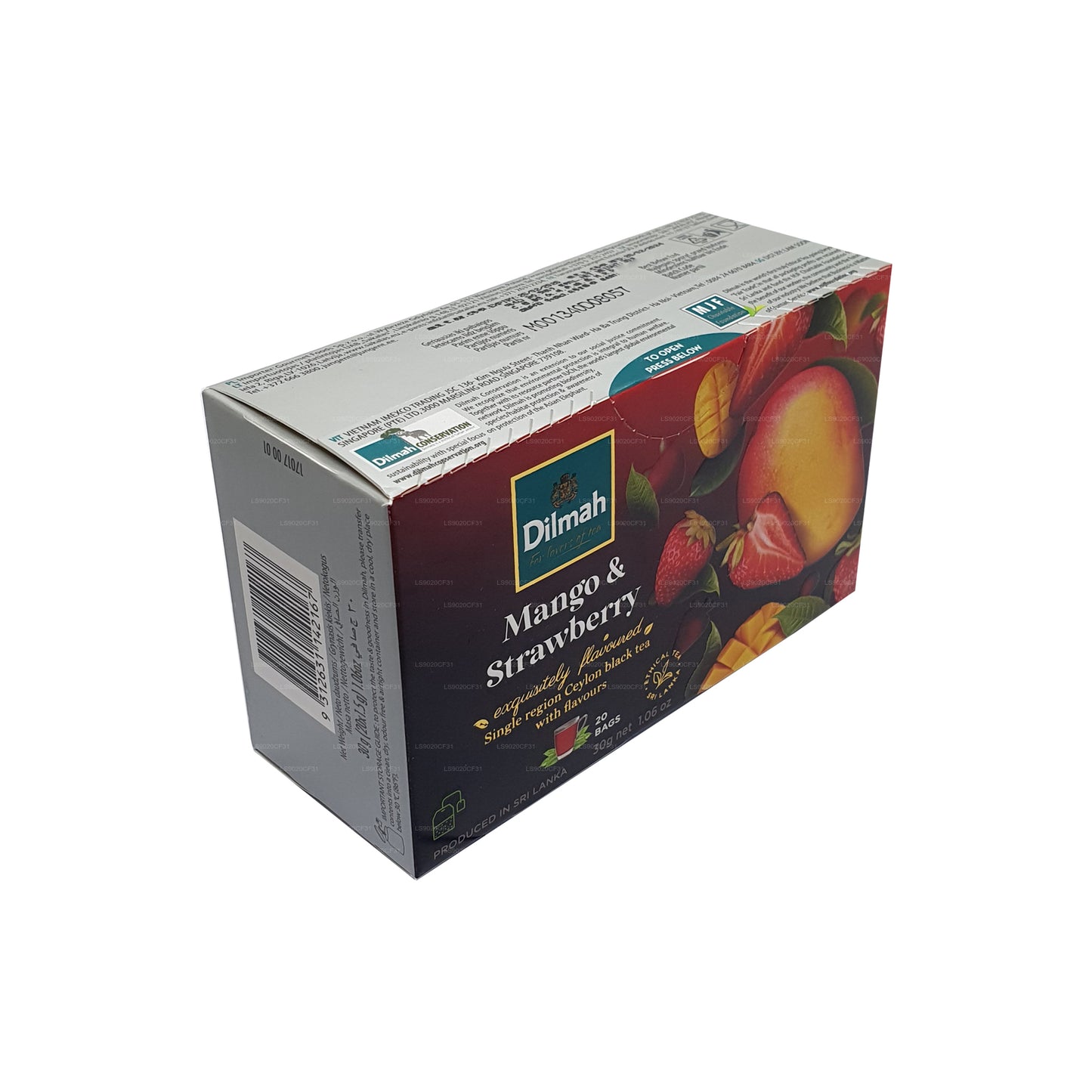 Dilmah Herbata o smaku mango i truskawek (30g) 20 torebek