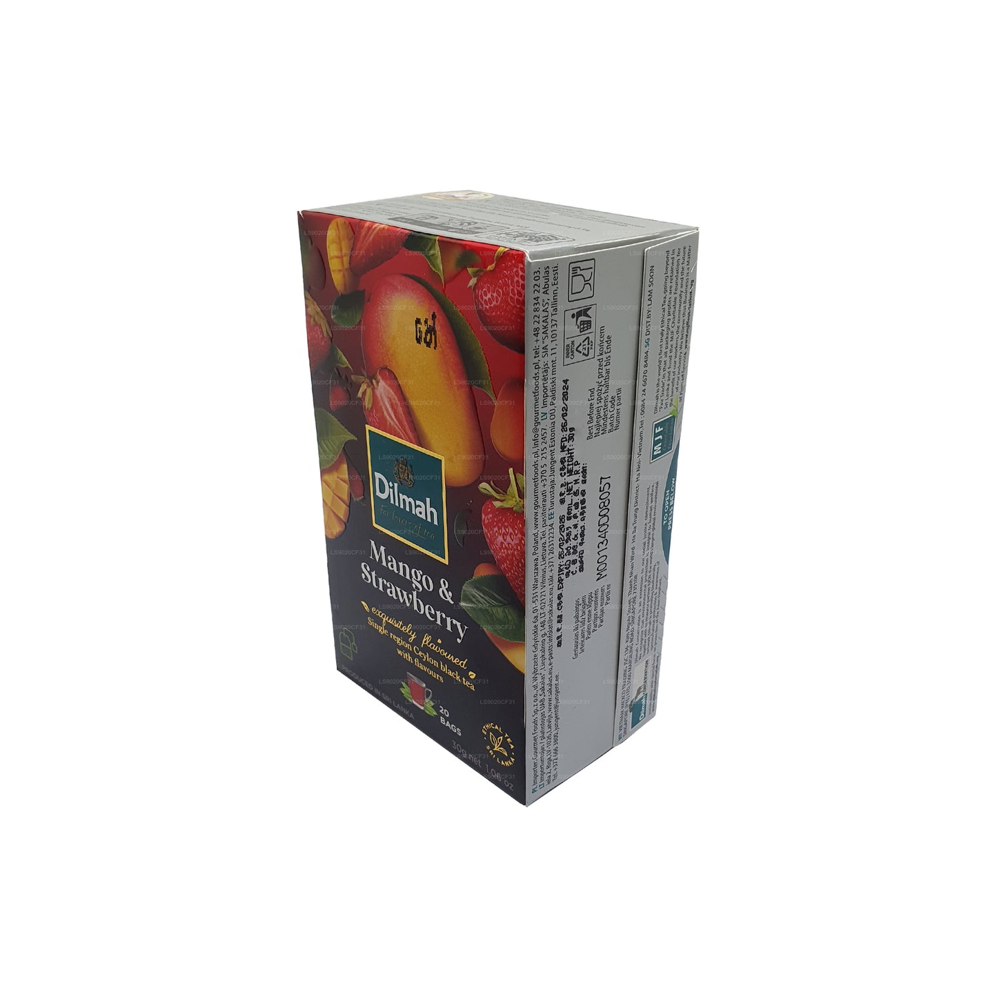 Dilmah Herbata o smaku mango i truskawek (30g) 20 torebek