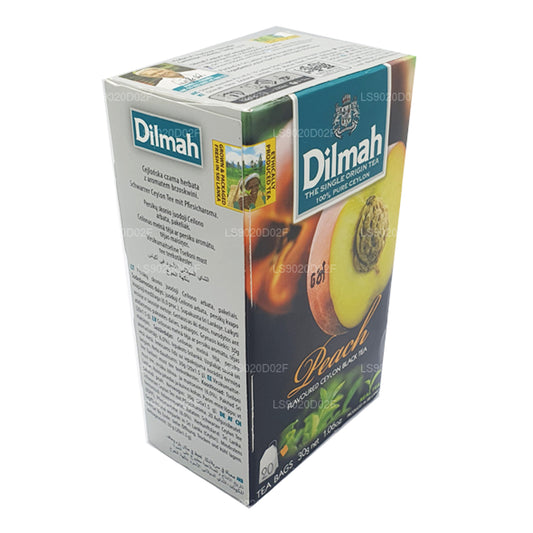 Dilmah Cejlońska Herbata czarna o smaku brzoskwiniowym (30g) 20 torebek