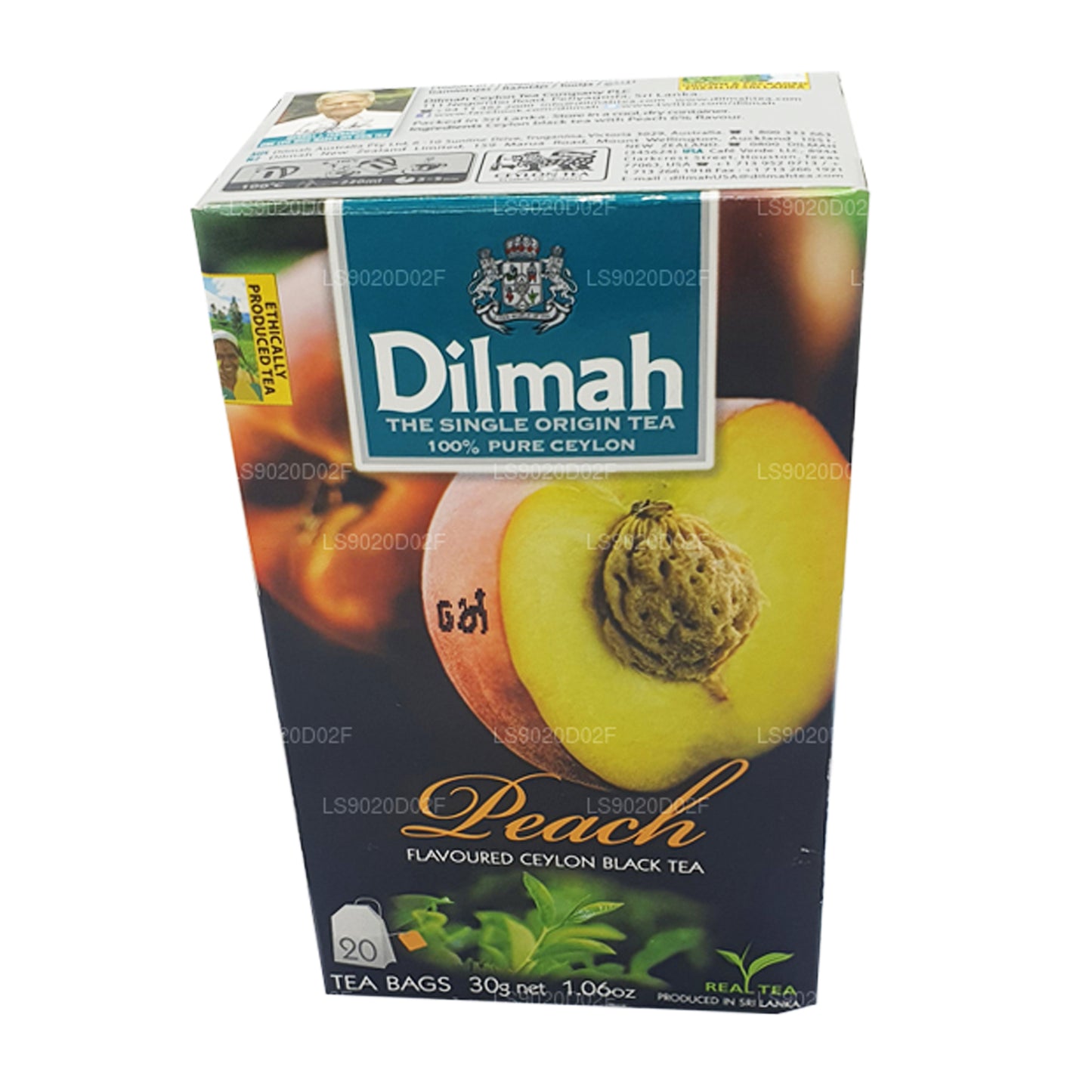 Dilmah Cejlońska Herbata czarna o smaku brzoskwiniowym (30g) 20 torebek