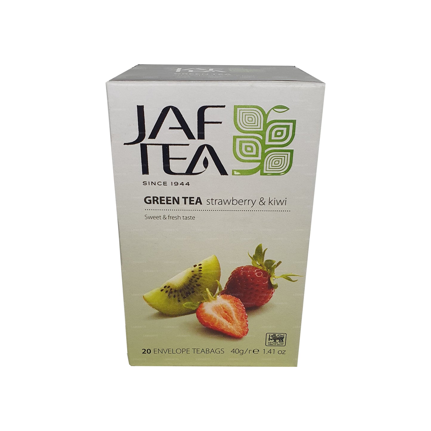 Jaf Tea Pure Green Collection Zielona herbata Truskawka i Kiwi (40g) 20 torebek herbaty