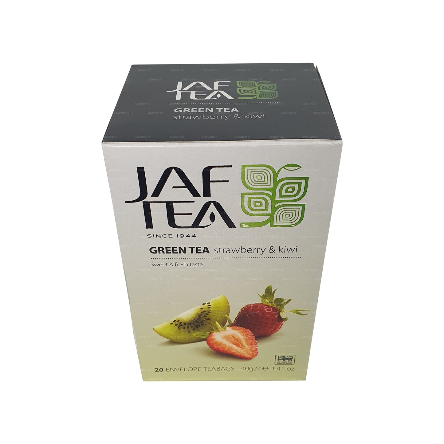 Jaf Tea Pure Green Collection Zielona herbata Truskawka i Kiwi (40g) 20 torebek herbaty