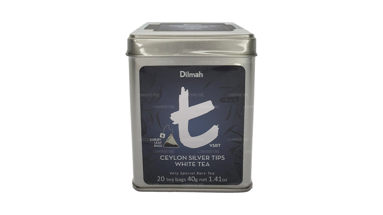 Dilmah T-series VSRT Ceylon Silver Tips Biała herbata Tin Caddy (40g) Luźny Liść