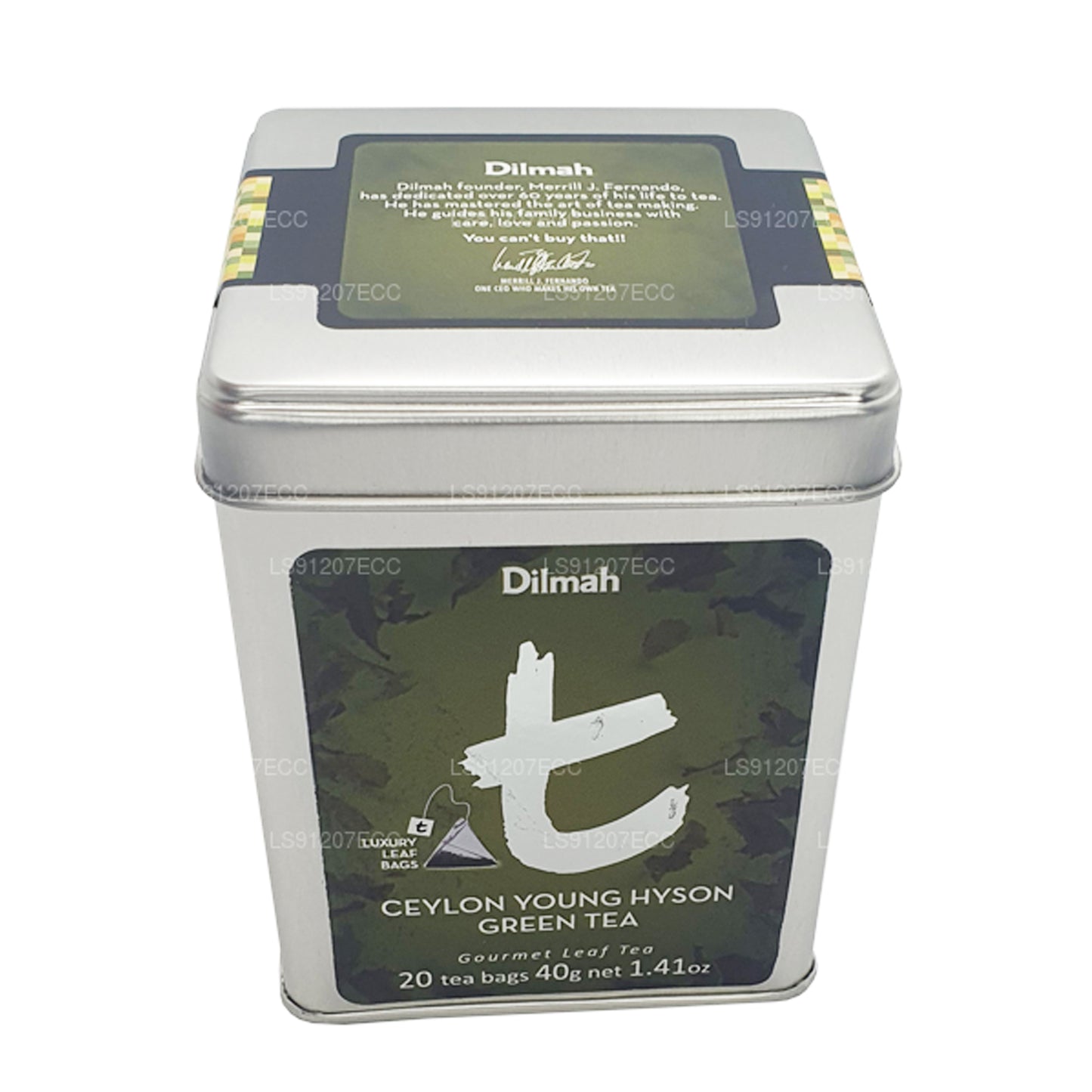 Dilmah T-series Ceylon Young Hyson Zielona herbata (40g) 20 torebek