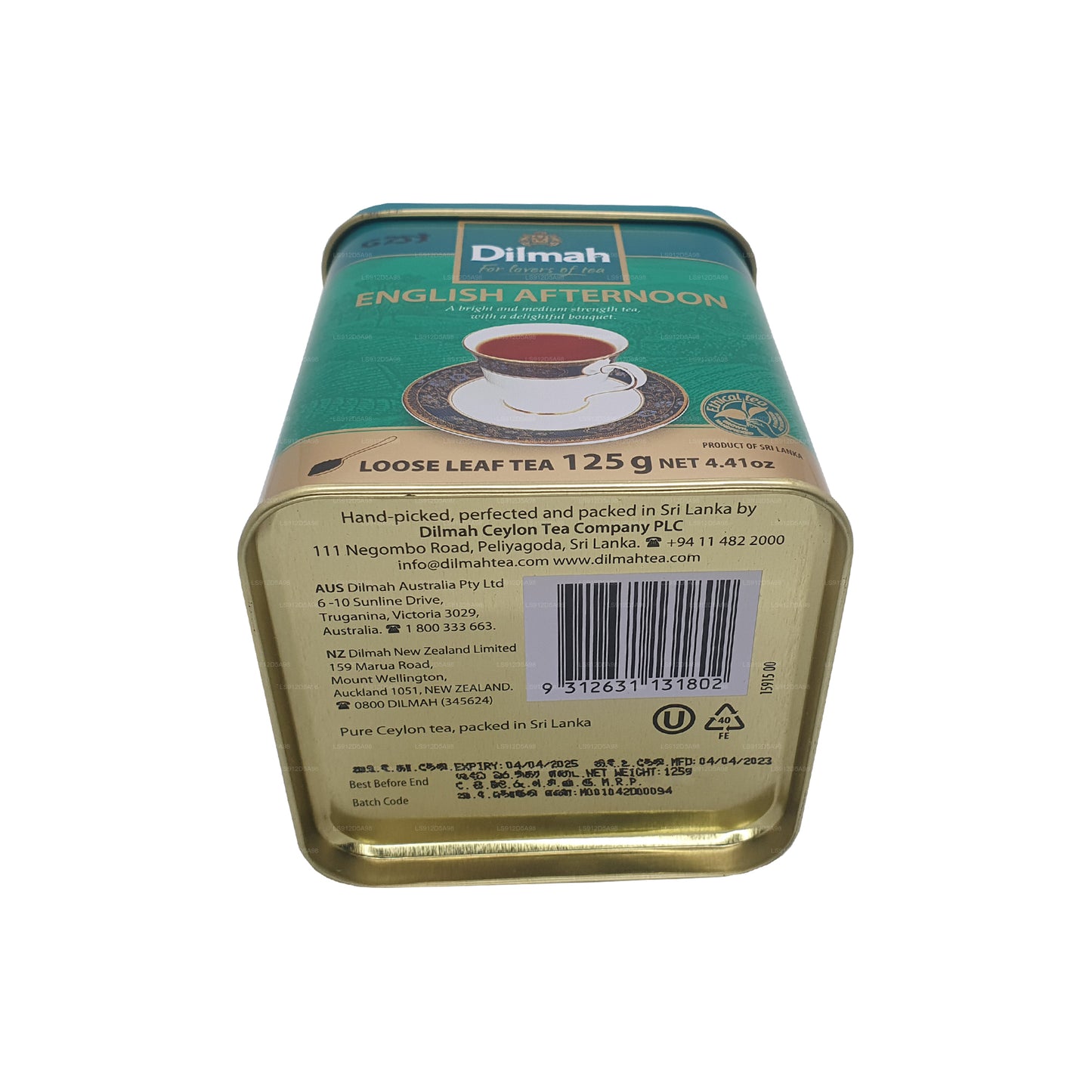 Dilmah angielska popołudniowa luźna herbata liściasta (125g)