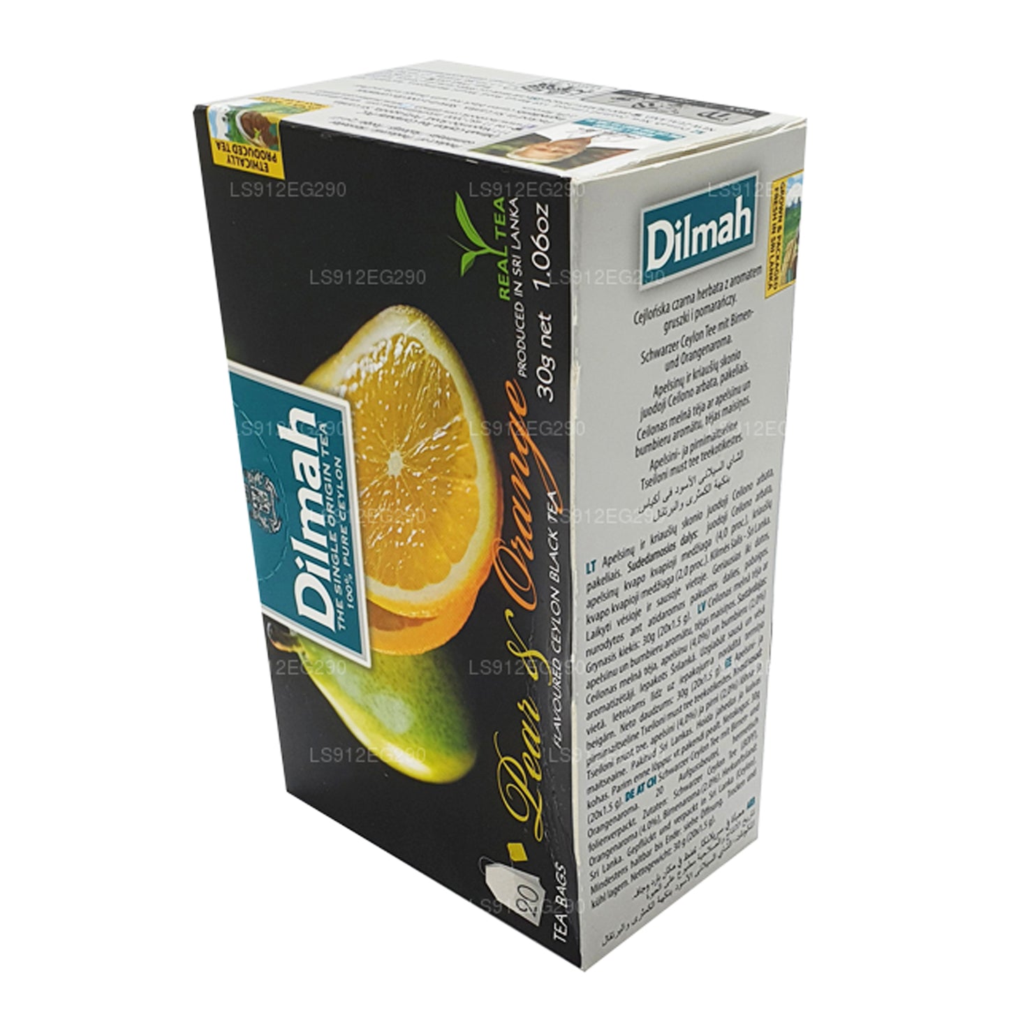 Dilmah Gruszka i Pomarańcza Ceylon Czarna Herbata (30g) 20 torebek