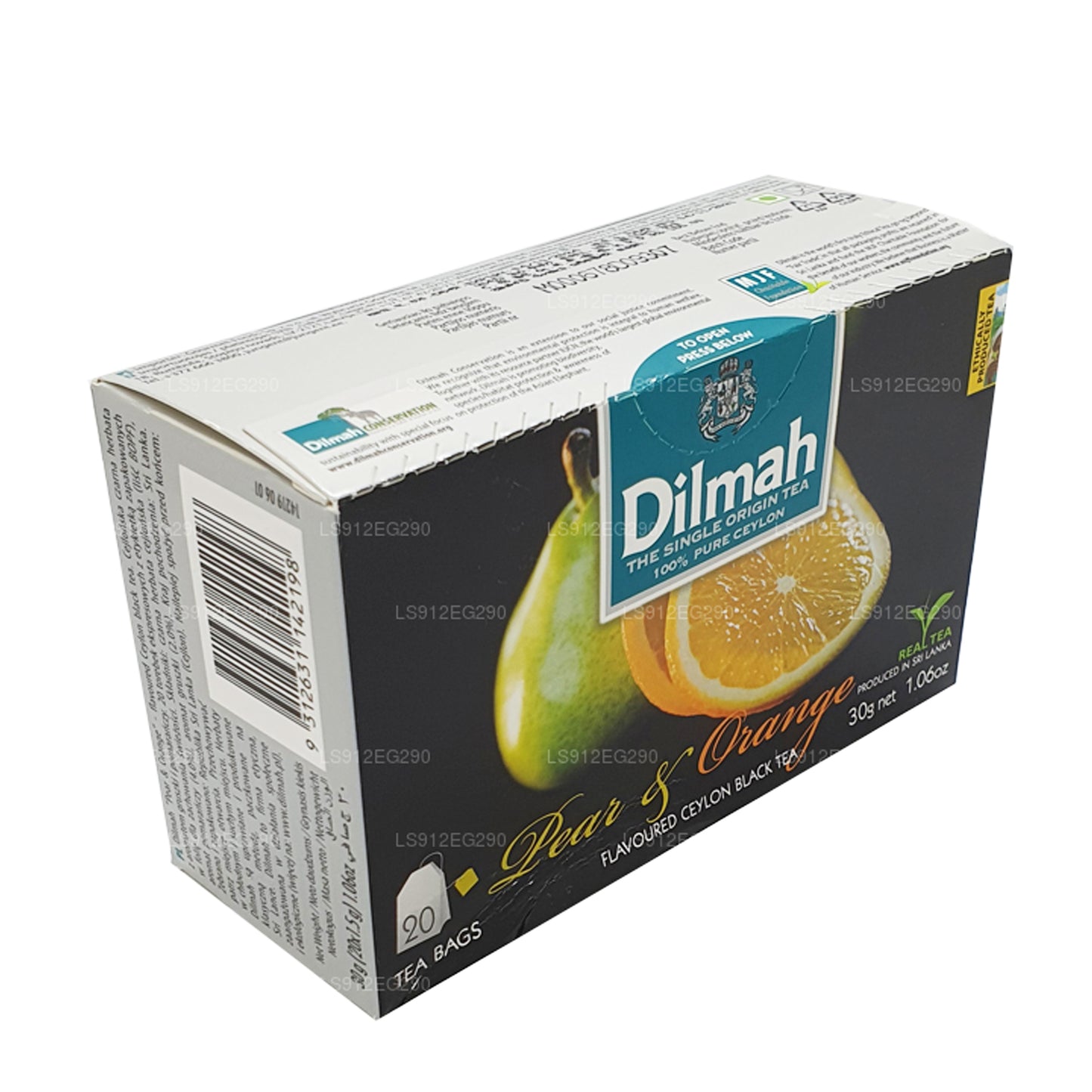 Dilmah Gruszka i Pomarańcza Ceylon Czarna Herbata (30g) 20 torebek