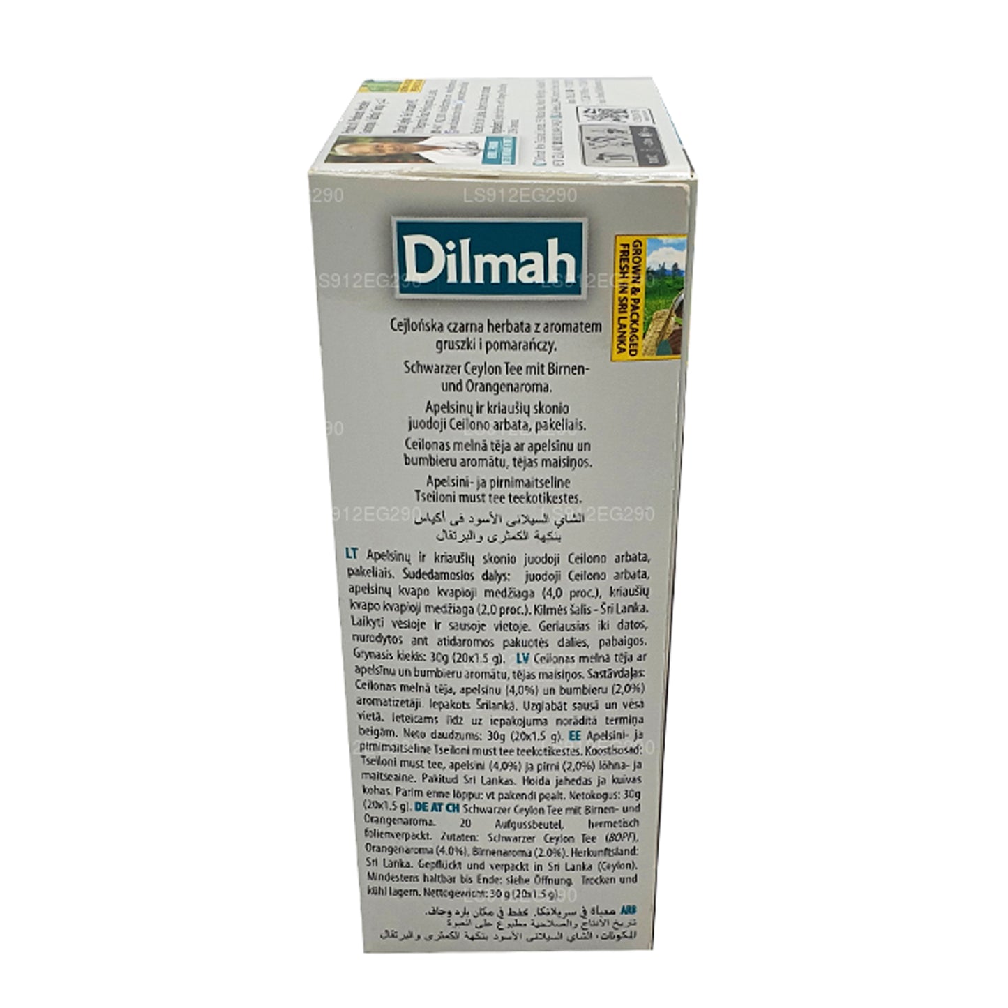 Dilmah Gruszka i Pomarańcza Ceylon Czarna Herbata (30g) 20 torebek