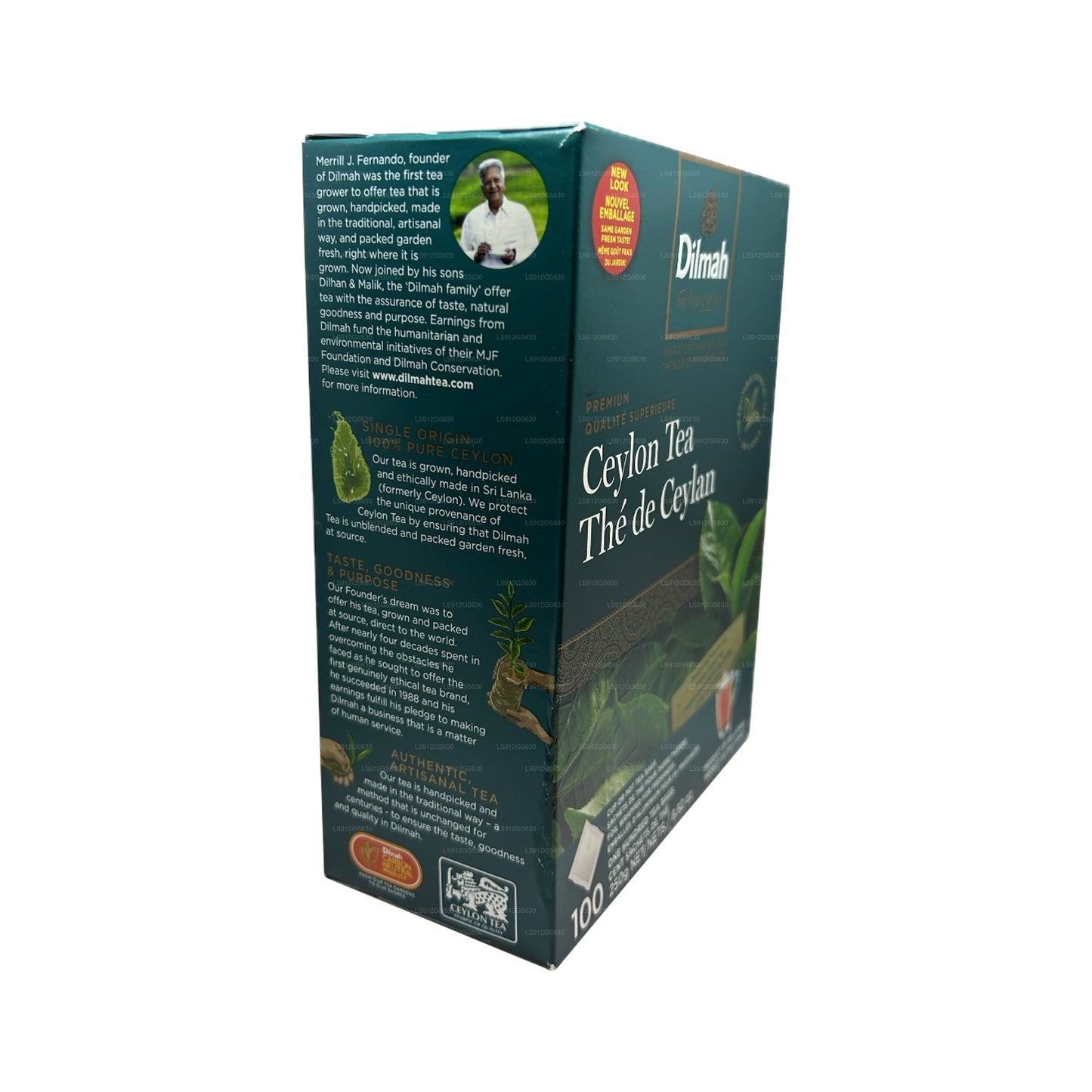 Dilmah Premium Herbata Cejlon (250g) 100 torebek herbaty bez tagów