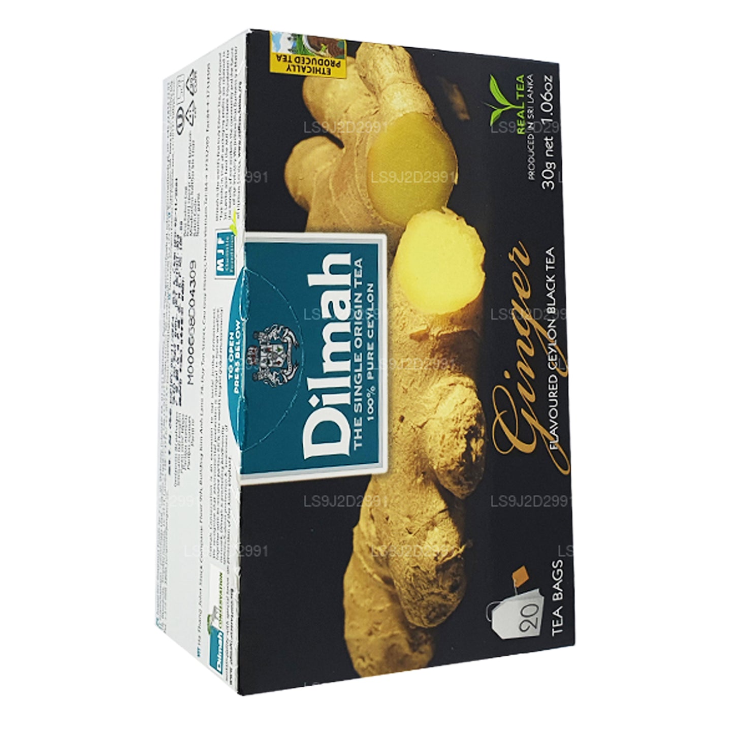 Dilmah Herbata czarna o smaku imbirowym (30g) 20 torebek
