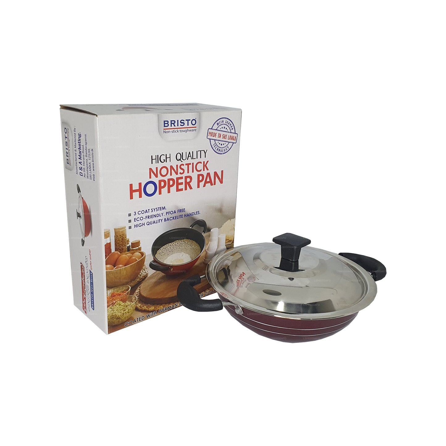 Bristo Nonstick Hopper Patelnia 18 cm (7 cali)