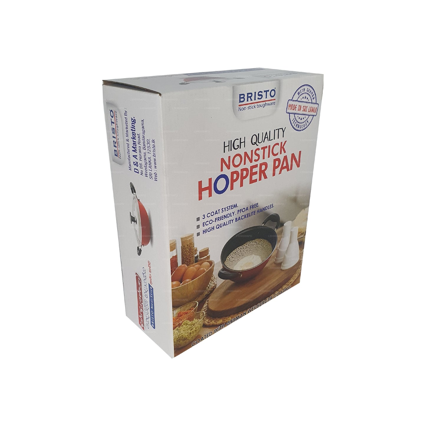 Bristo Nonstick Hopper Patelnia 18 cm (7 cali)