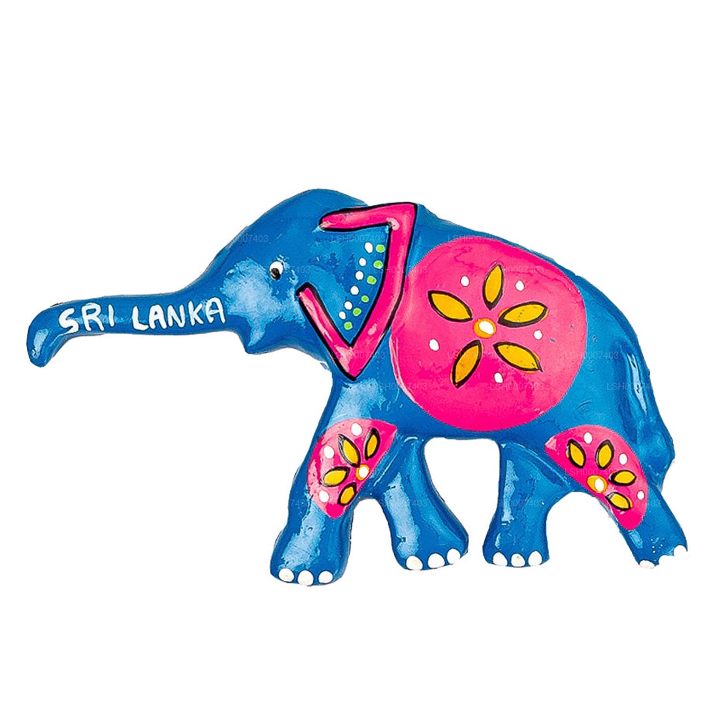 Sri Lankan Blue Elephant Theme Magnes na lodówkę