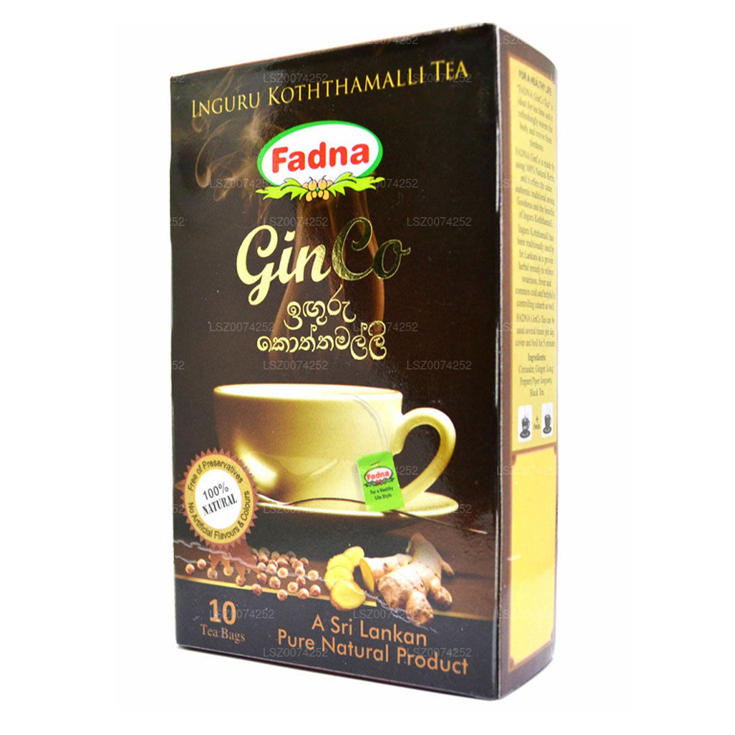 Fadna Herbata o smaku imbiru i kolendry (20g) 10 torebek