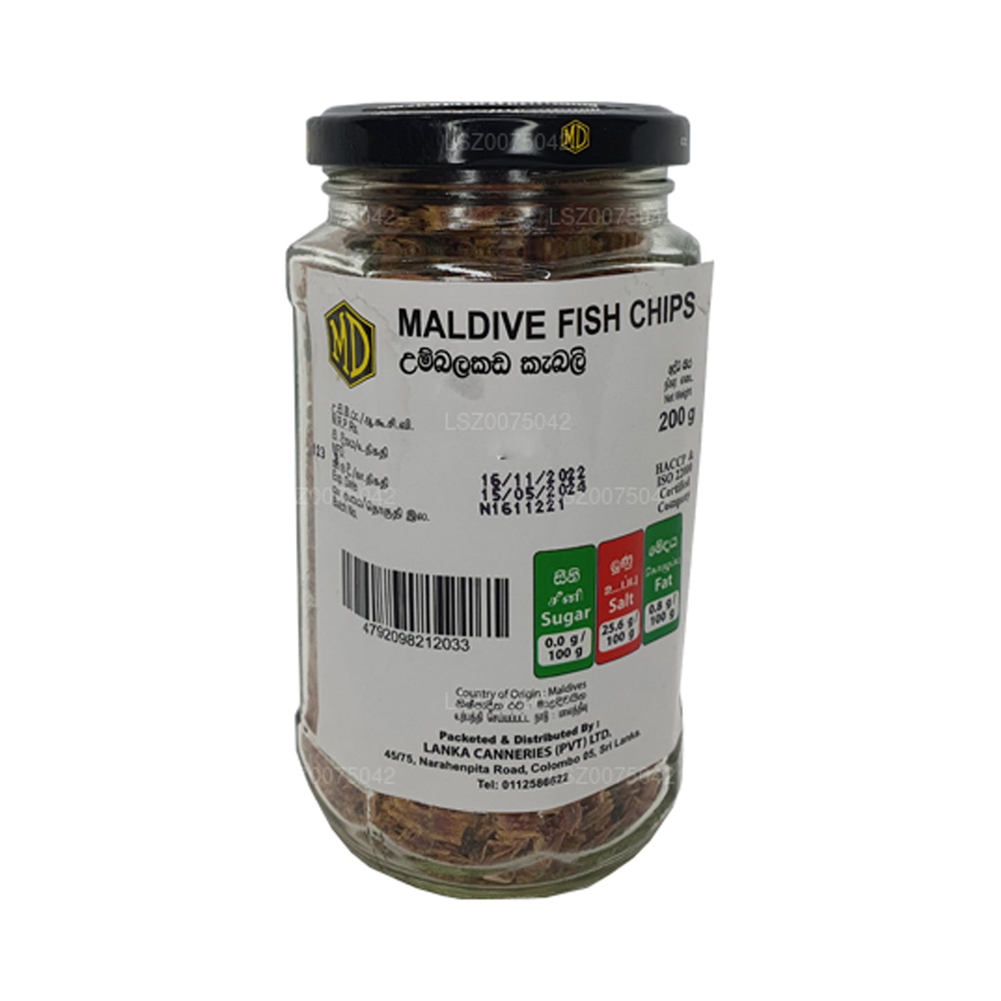 MD Maldive Fish Chips Butelka (200g)