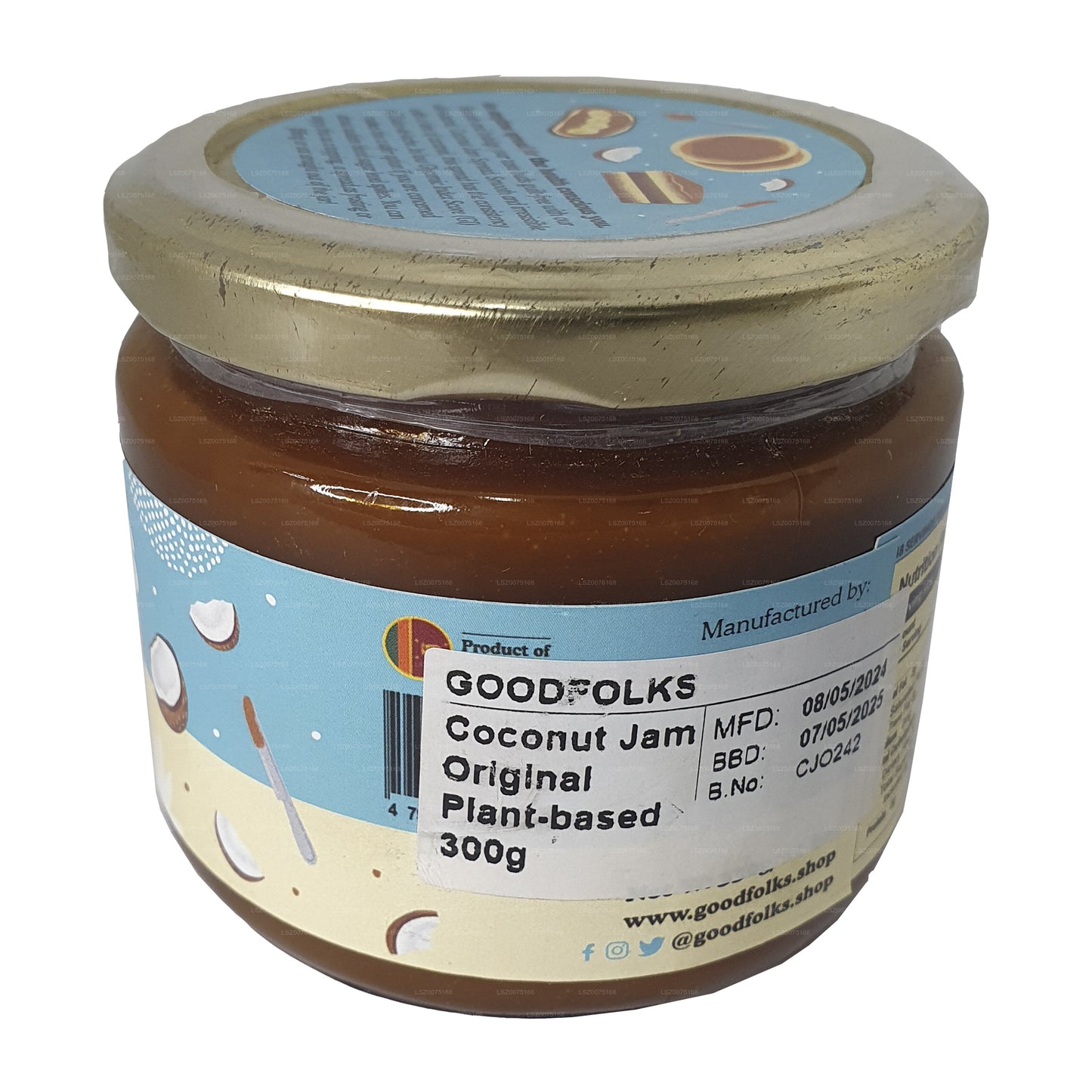 Goodfolks Naturalny Dżem Kokosowy (330g)