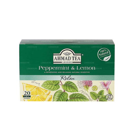 Ahmad Tea Peppermint & Lemon (30g) 20 torebek foliowych