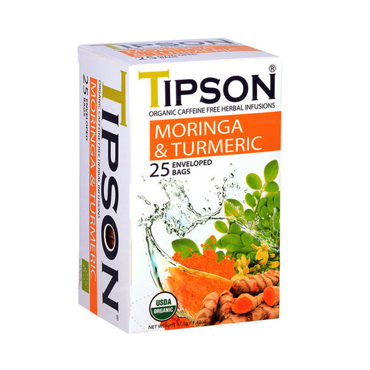 Herbata Tipson Organiczna Moringa i Kurkuma (37.5g)
