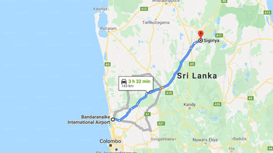 Port lotniczy Kolombo (CMB) to Sigiriya City Prywatny transfer