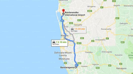 Bandaragama City to Colombo Airport (CMB) Private Transfer