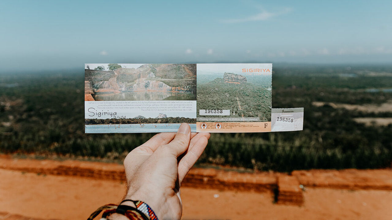 Bilet wstępu do Sigiriya