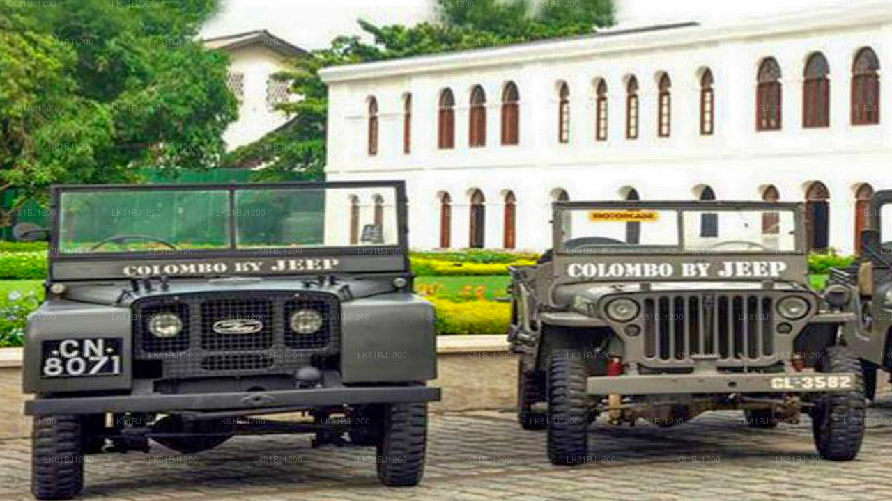 Colombo City Tour przez Land Rover Series 1 Jeep z portu Colombo