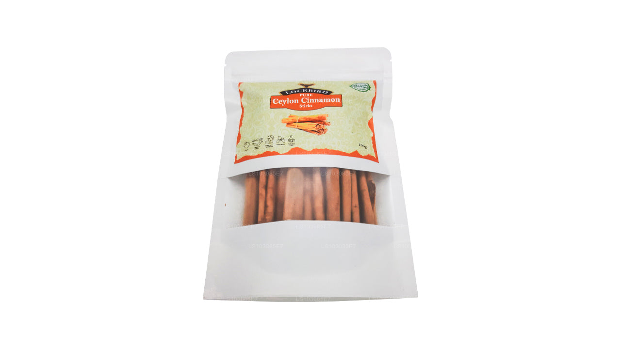 Lockbird Pure Ceylon Cinnamon Sticks (100g)