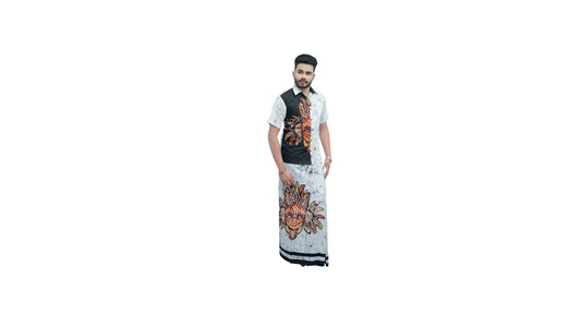 Lakpura Batik Shirt and Sarong (Design AB009)