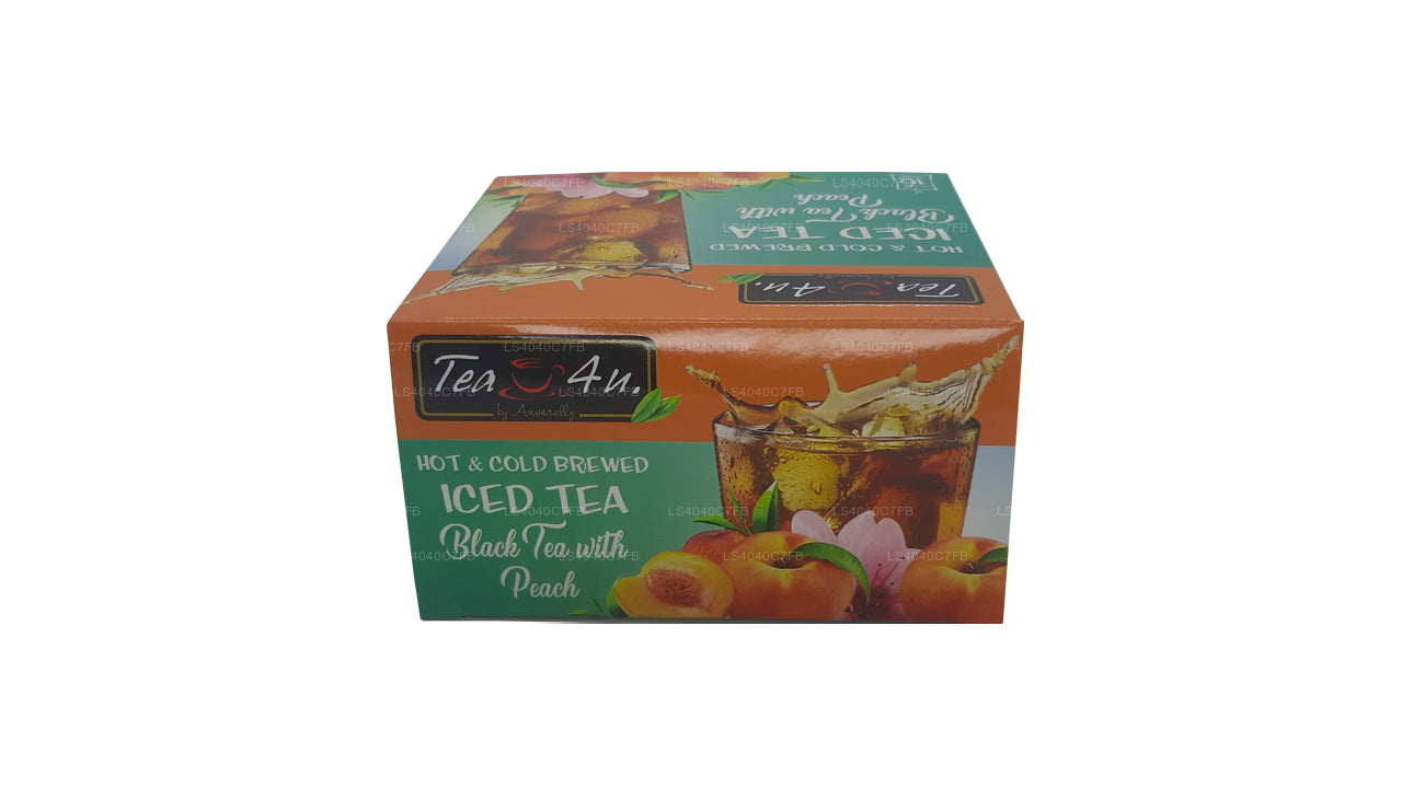 Tea4U Iced Black Tea with Peach 10 Tea Bags (120g)