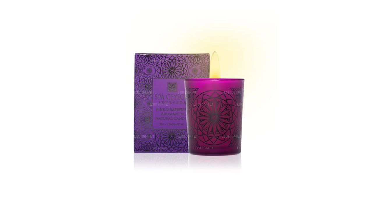 Spa Ceylon Pink Grapefruit - Aromaveda Natural Candle (50g)