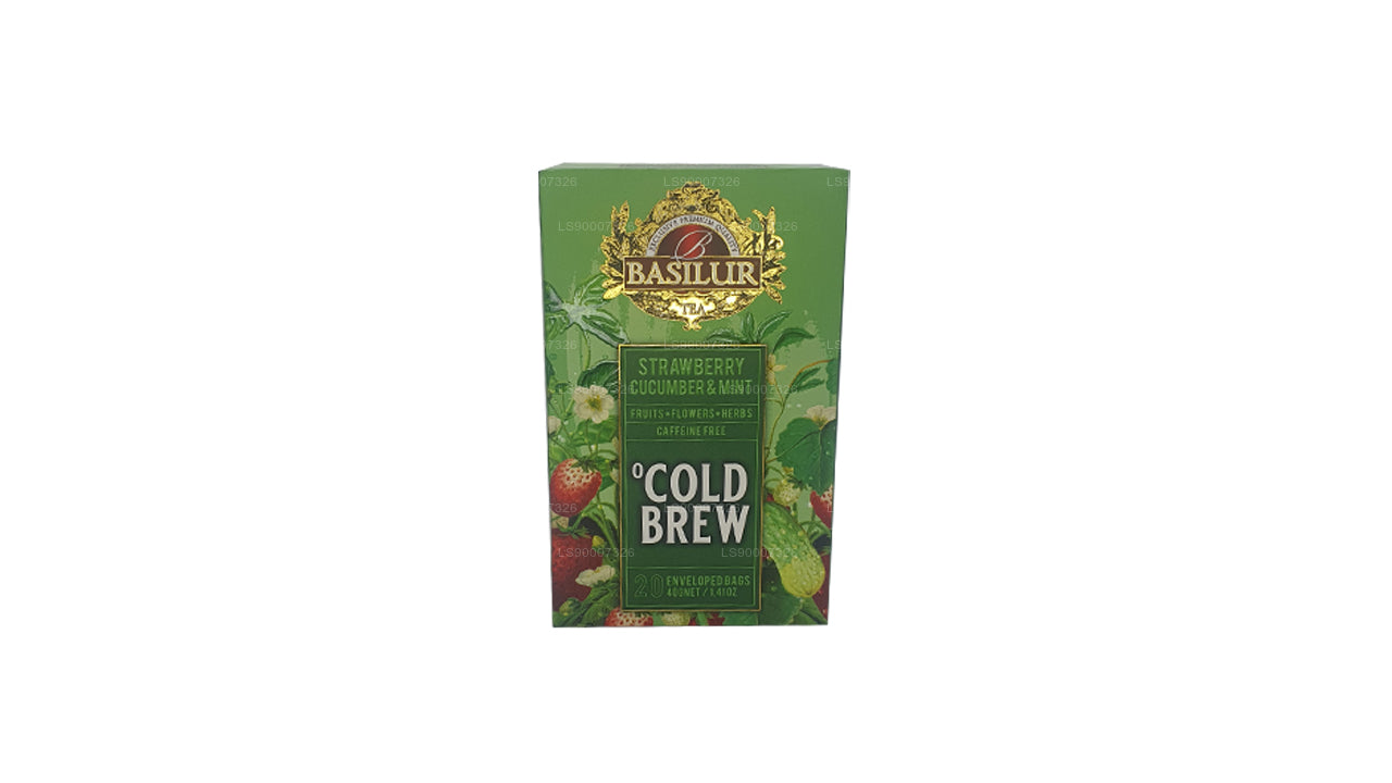 Basilur Cold Brew „Truskawkowy ogórek i mięta” (40g) Box