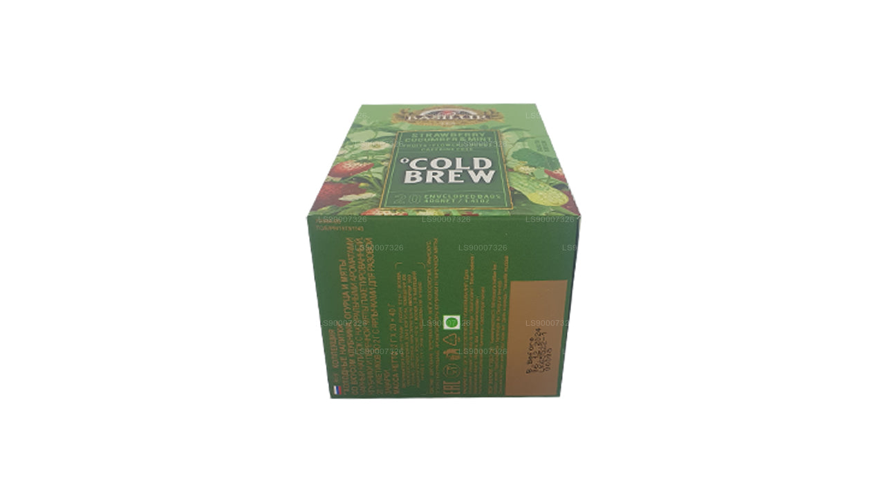 Basilur Cold Brew „Truskawkowy ogórek i mięta” (40g) Box