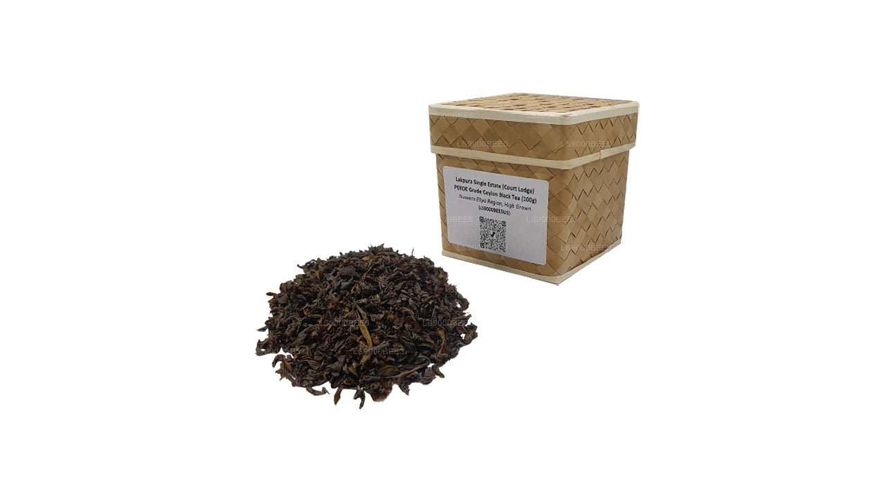 Lakpura Single Estate (Court Lodge) PEKOE Grade Ceylon Czarna herbata (100g)